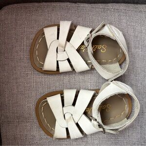 Saltwater White Kids Sandals Size 3